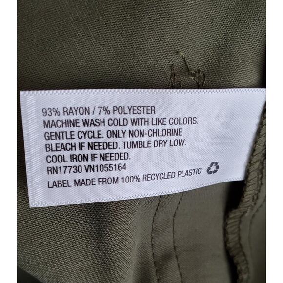 A New Day Womens Size 4 Green Cargo Button‎ Front Skirt New - Picture 5 of 5